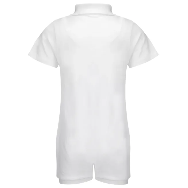 KayCey white polo bodysuit back image