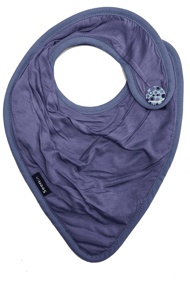 Lilac cotton jersey side fastening kerchief
