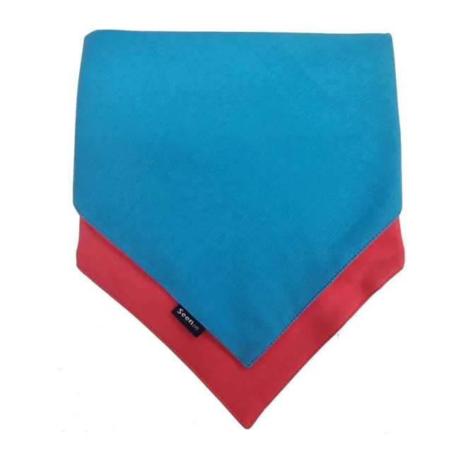 Flip Kerchief in ocean and coral colours