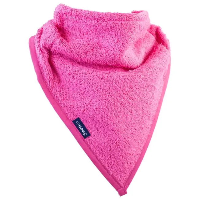 Seenin cotton towelling kerchief in Pink. Product image