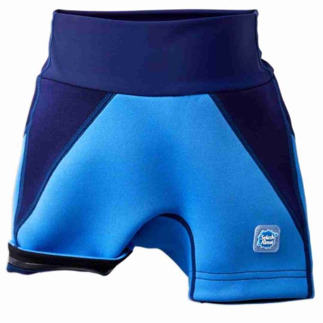 Splash About Child Jammers in Navy/light Blue - inside leg view