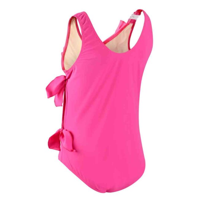 Kes-Vir waterfall swimsuit in pink - Back