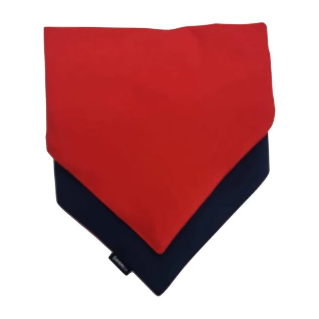 Flip kerchief in red navy