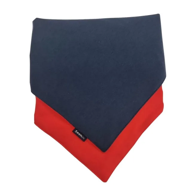 Flip Kerchief in Navy Red