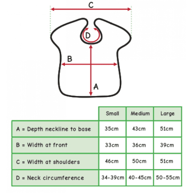 Herd Aprons Size Chart