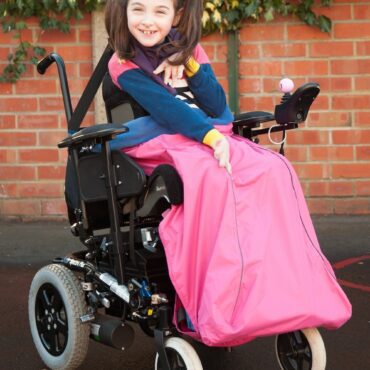 Pink Wheelchair Cover