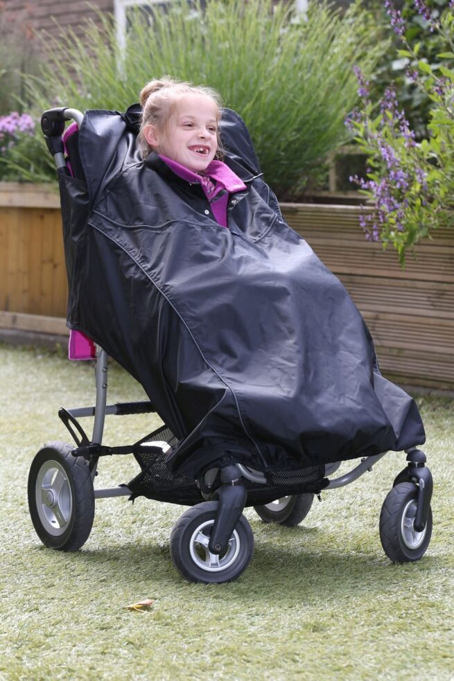 Black Wheelchair Cover