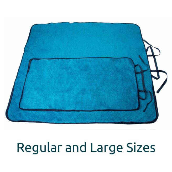 Changing Mats in regular and large sizes in Ocean blue colour