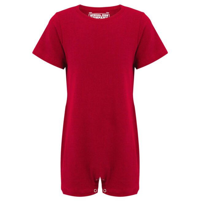 KayCey_Adaptive_clothing_for_older_children_with_special_needs_Short_Sleeve_Red_Front_Adults