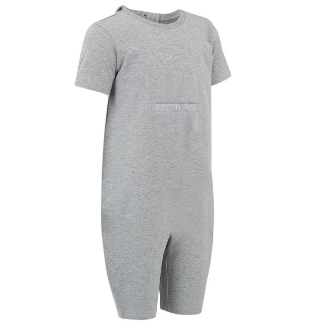 KayCey_Adaptive_clothing_for_older_children_with_special_needs_Zip_Back_Tube_Access_Grey_Side_Adults