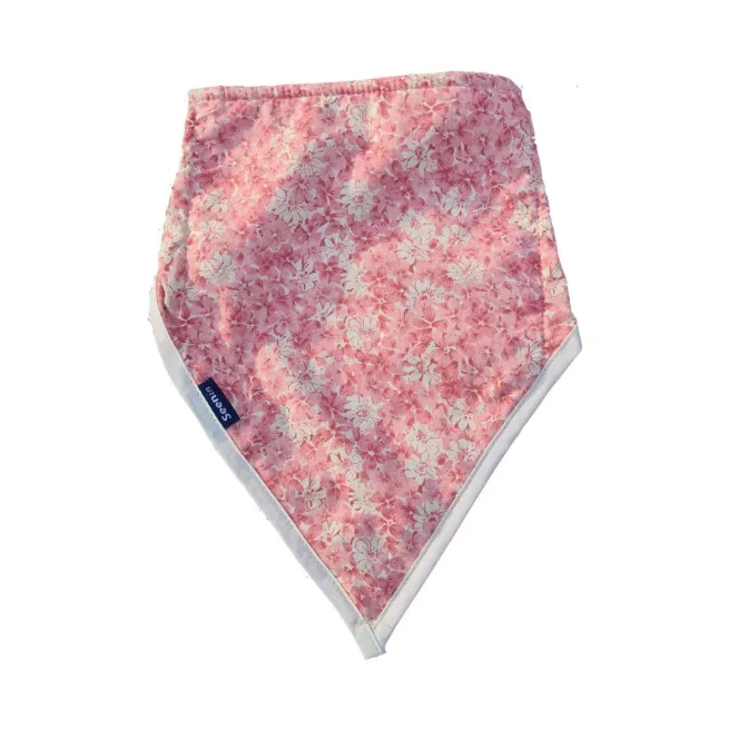 Pink Floral Print Kerchief