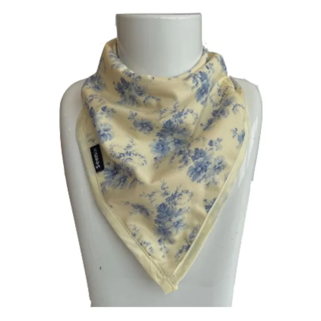 Cornflower Blue print kerchief