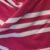 Close up of pink and white stripes side fastening kerchief