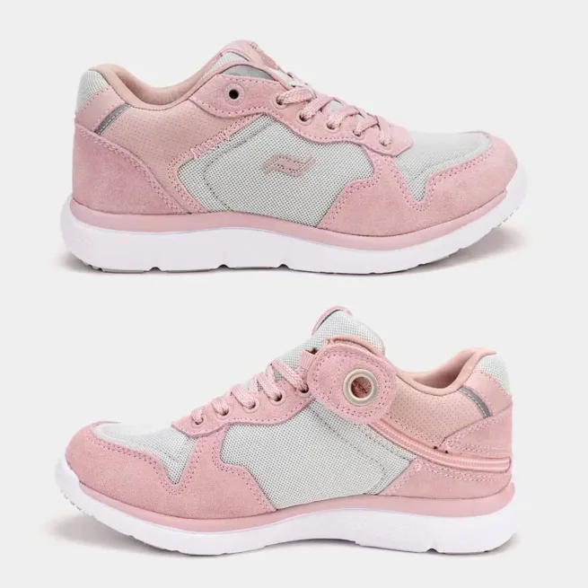 Friendly Shoes Excursion Mid-Top Pink & Grey - Pair