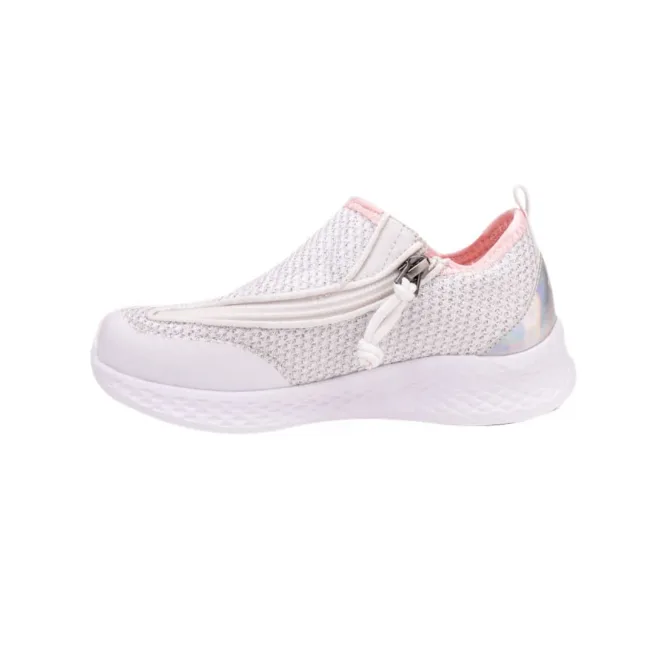 Friendly Shoes Force White Shimmer Pink Shoes - Right