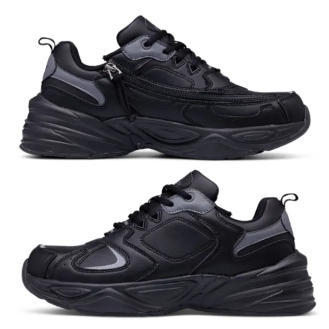 Friendly Shoes Mens Tenease Black - Pair