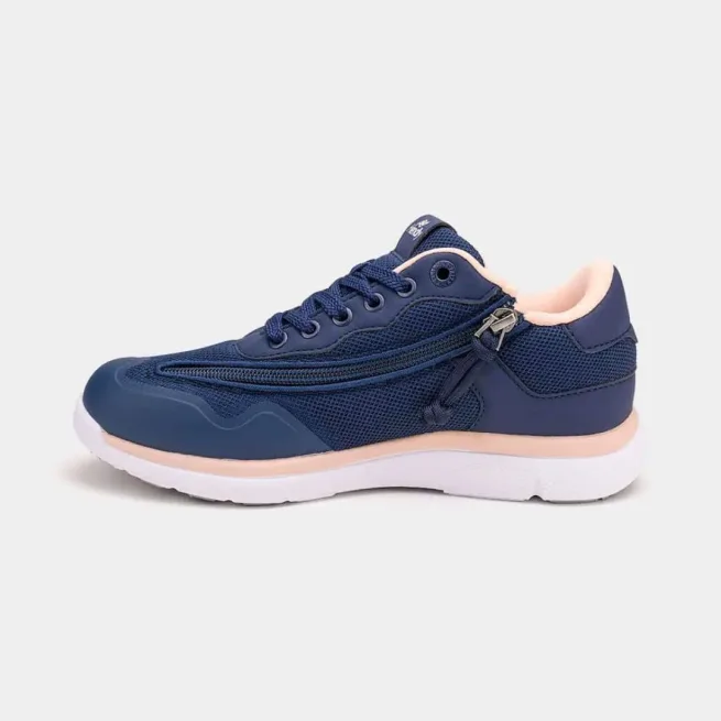 Friendly Shoes Womens Voyager Navy Peach - Inner