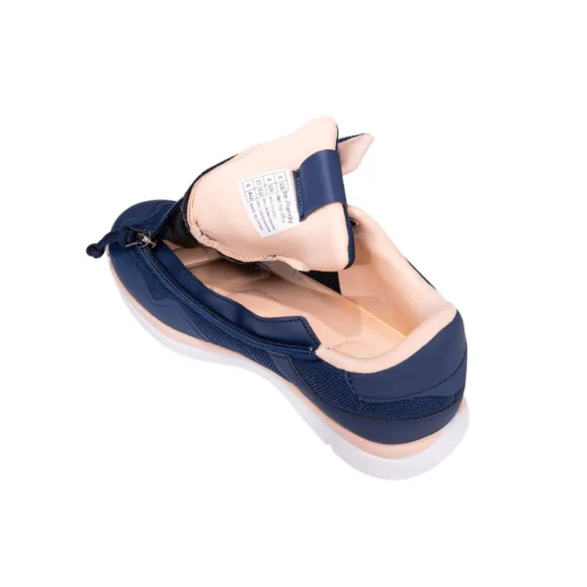 Friendly Shoes Womens Voyager Navy Peach - Open