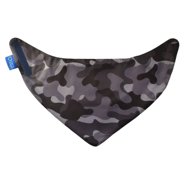 Care Designs Junior Neckerchief Black Camouflage - kerchief open
