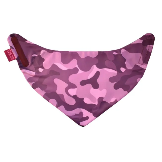 Care Designs Junior Neckerchief Pink Camouflage - kerchief open