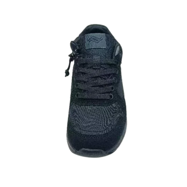 Friendly Shoes Excursion All Black school shoes - front