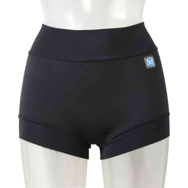 Splash Shorts new improved fit in Black on mannequin- Front