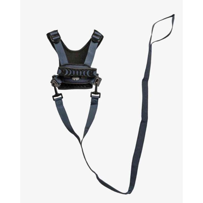 Hobbledehoo SEN Harness - view of the back with straps and leash