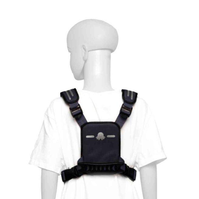 Hobbledehoo XL Harness - Mannequin wearing Blue, Back Image